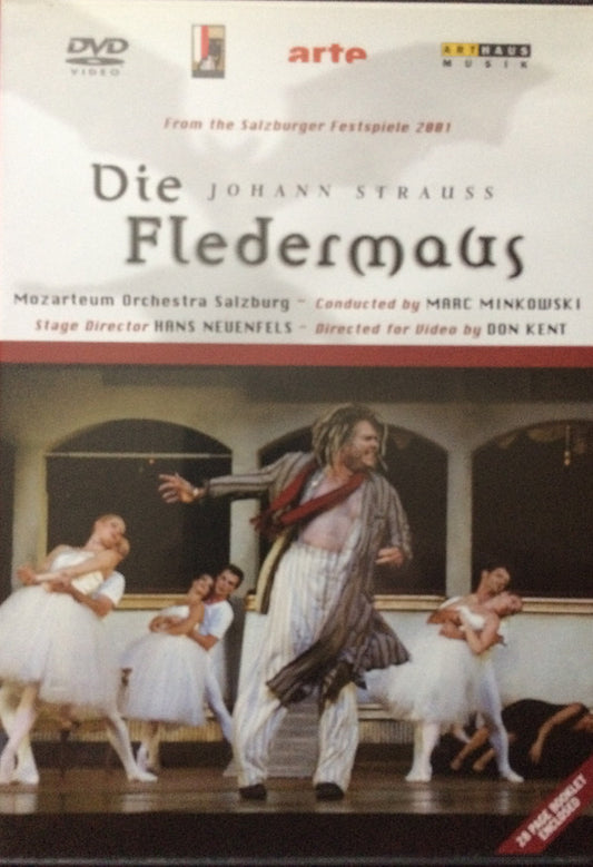 Johann Strauss Jr. - Marc Minkowski : Die Fledermaus (Salzburger Festspiele 2001) (DVD-V, PAL)
