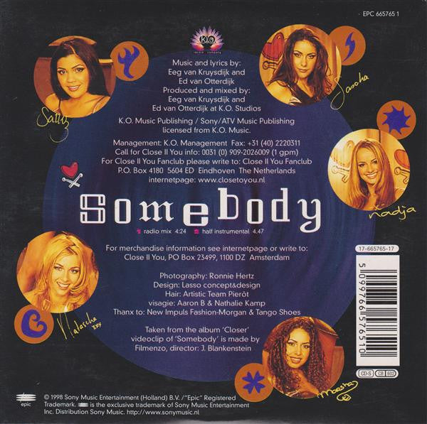 Close II You : Somebody (CD, Single)