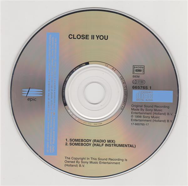 Close II You : Somebody (CD, Single)