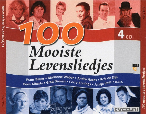 Various : 100 Mooiste Levensliedjes (4xCD, Comp)