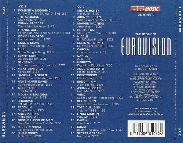 Various : The Story Of Eurovision (2xCD, Comp)