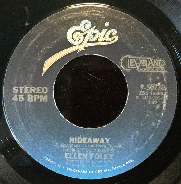 Ellen Foley : What's A Matter Baby / Hideaway (7", Single)
