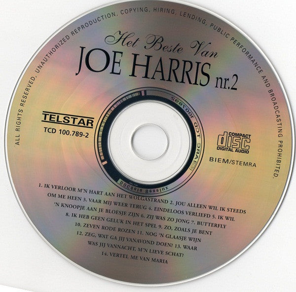 Joe Harris (4) : Het Beste Van Joe Harris - Nr. 2 (CD, Comp)