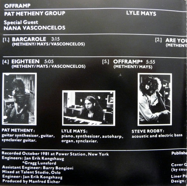 Pat Metheny Group : Offramp (CD, Album, RE, PDO)