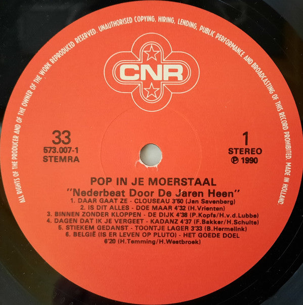 Various : Pop In Je Moerstaal (2xLP, Comp)