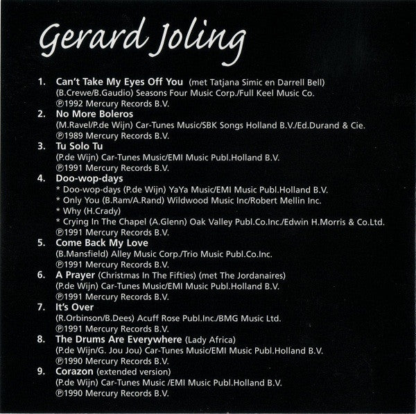 Gerard Joling : No More Boleros (CD, Comp, RP)
