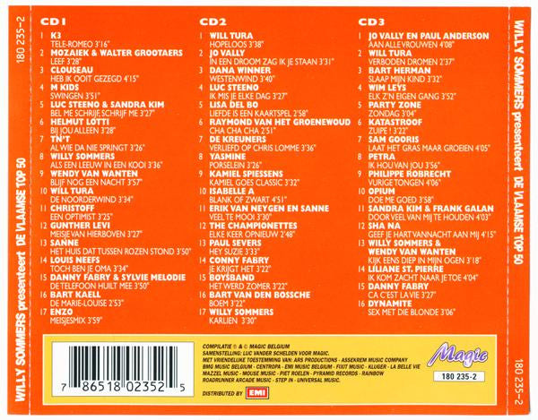 Various : Willy Sommers Presenteert De Vlaamse Top 50 (3xCD, Comp)