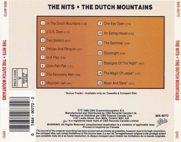 The Nits : In The Dutch Mountains (CD, Album)
