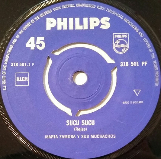 Maria Zamora Y Sus Muchachos : Sucu Sucu / La Casita (7")