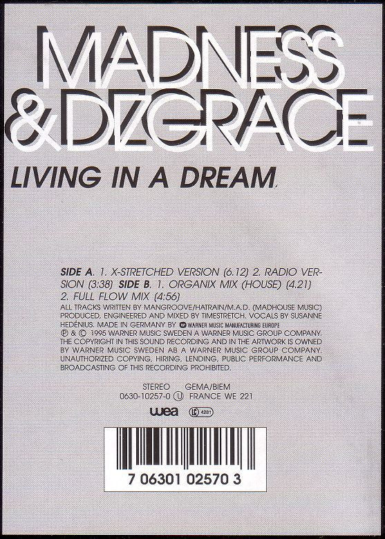 Madness & Dizgrace : Living In A Dream (12")
