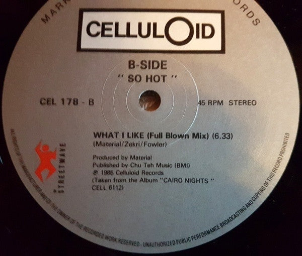 B-Side : So Hot / Cairo (12")