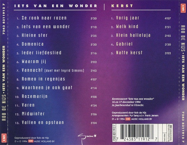 Rob de Nijs : Iets Van Een Wonder (2xCD, Album, Ltd)