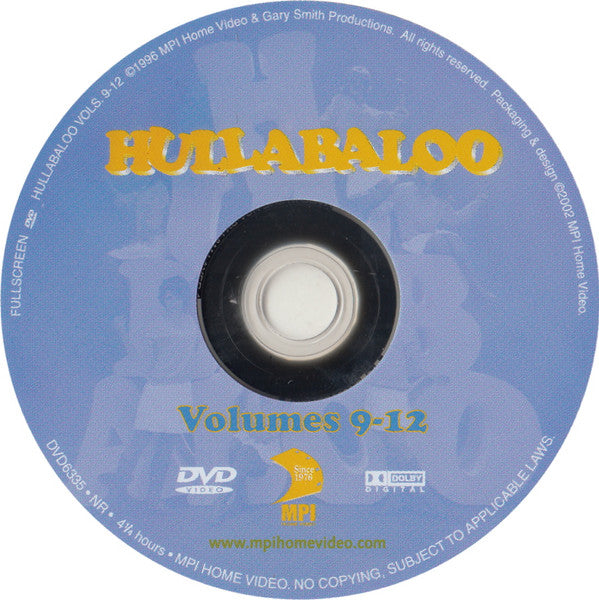 Various : Hullabaloo: A 1960s Music Flashback - Volumes 9-12 (DVD-V)