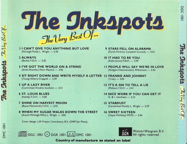 Stanley Morgan's Ink Spots : The Very Best Of... (CD, Comp)