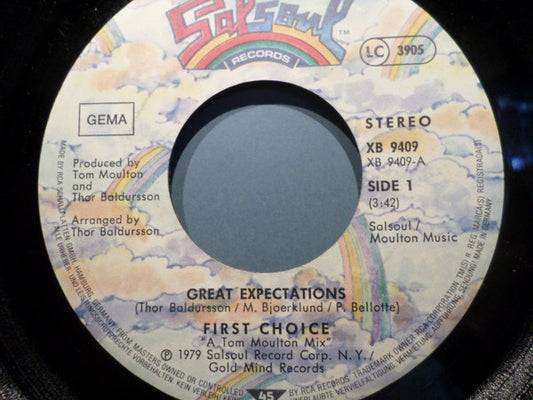 First Choice : Great Expectations / Double Cross (7", Single)