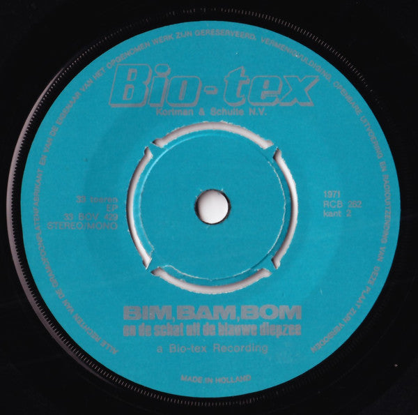 Unknown Artist : Bim, Bam, Bom En De Schat Uit De Blauwe Diepzee (7", EP)