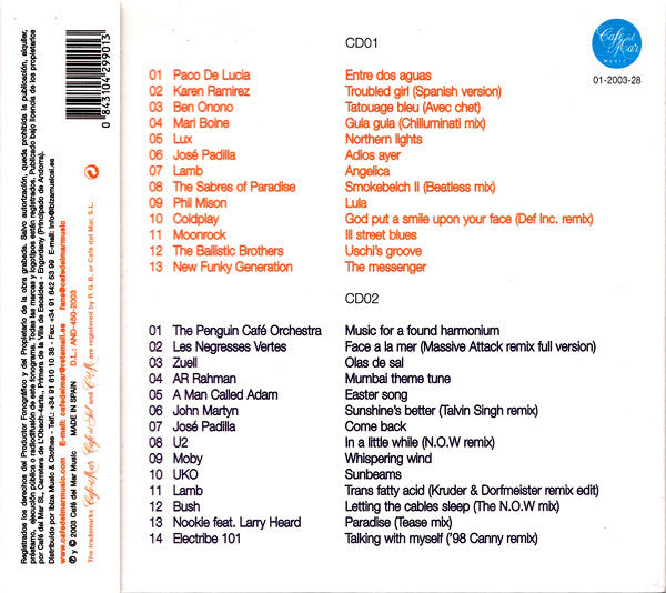 Various : Café Del Mar - The Best Of - Compiled By José Padilla (2xCD, Comp, Dig)