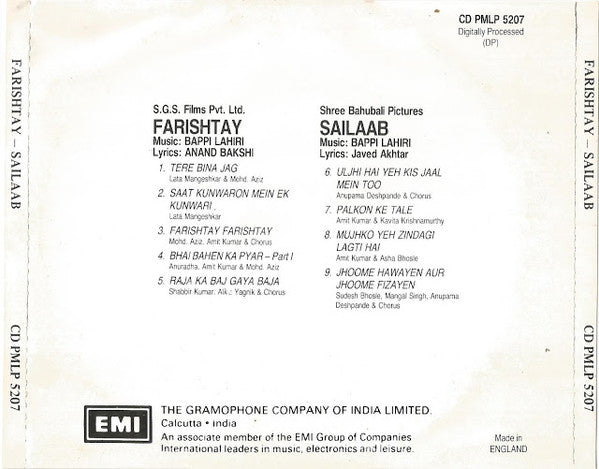 Bappi Lahiri : Farishtay / Sailaab (CD, Comp)
