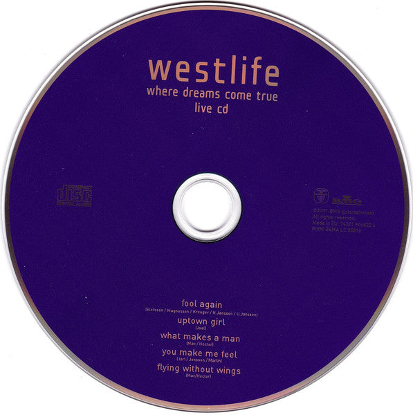 Westlife : Where Dreams Come True (DVD-V, Multichannel, PAL + CD)