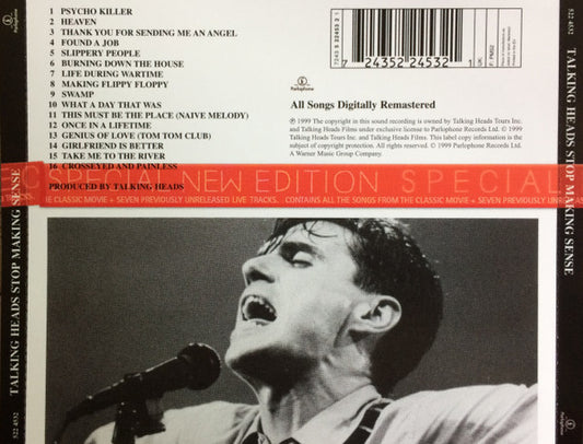 Talking Heads : Stop Making Sense (CD, Album, RE, RM, S/Edition, Arv)