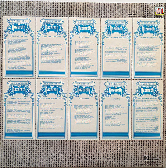 Nazareth (2) : Exercises (LP, Album, RE)