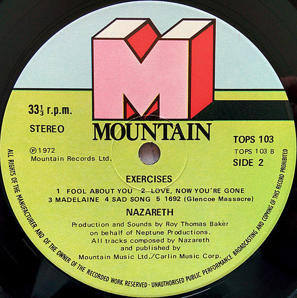 Nazareth (2) : Exercises (LP, Album, RE)