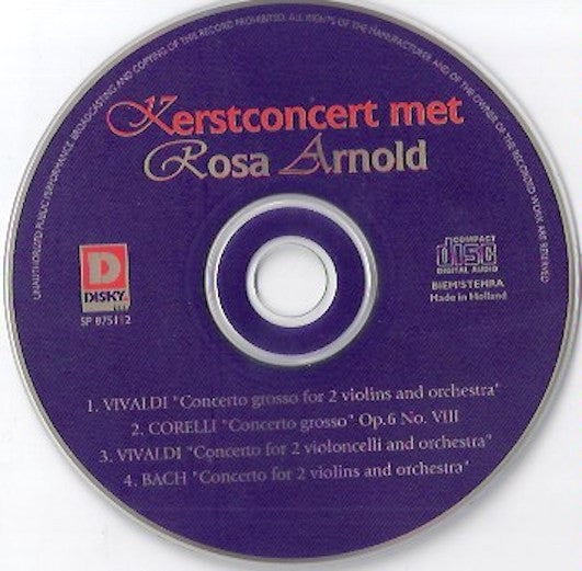 Rosa Arnold : Kerstconcert (CD, Album)