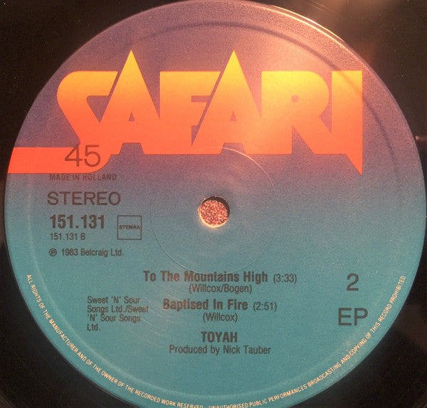 Toyah (3) : Rebel Run (12")