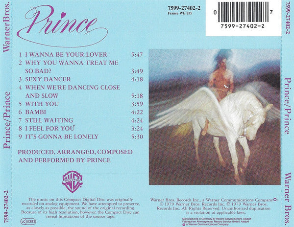 Prince : Prince (CD, Album, RE, RP)