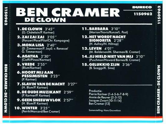 Ben Cramer : De Clown (CD, Comp)