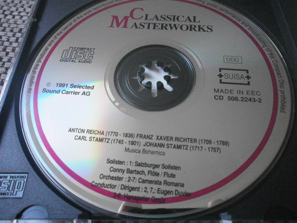 Anton Reicha, Franz Xaver Richter, Carl Stamitz, Jan Václav Antonín Stamic - Salzburger Solisten (2), Conny Bartsch, Camerata Romana, Eugen Duvier, Hanspeter Gmür : Musica Bohemica (CD, Comp)