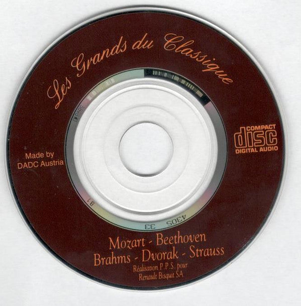 Wolfgang Amadeus Mozart / Johannes Brahms / Ludwig van Beethoven / Antonín Dvořák / Johann Strauss Sr. : Les Grands Du Classique (CD, Mini, Comp, Promo, Wal)