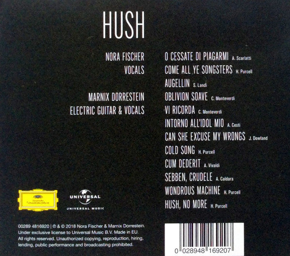 Nora Fischer, Marnix Dorrestein : Hush (CD, Album, Dig)