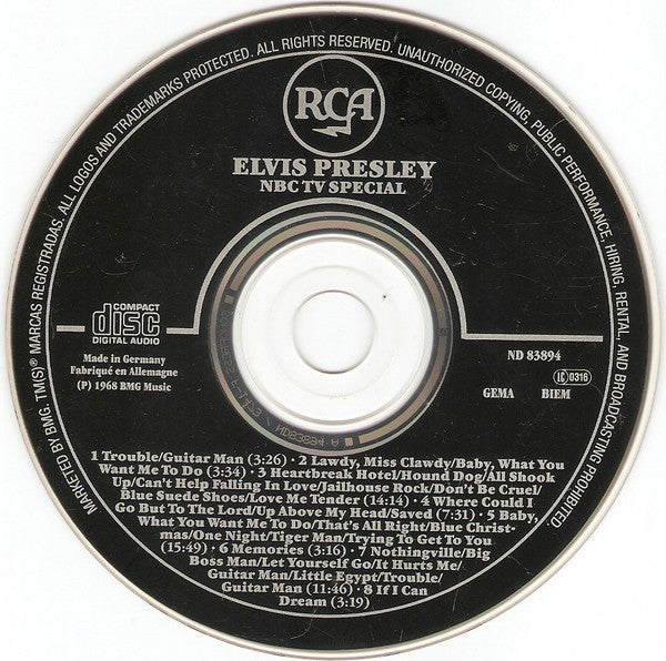 Elvis Presley : NBC-TV Special (CD, Album, RE, S/Edition)