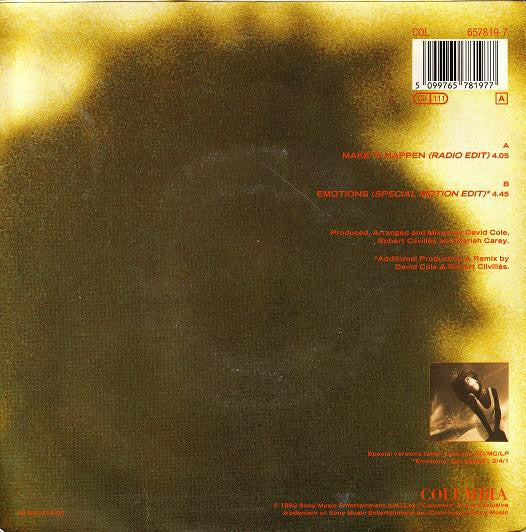 Mariah Carey : Make It Happen (7", Single)