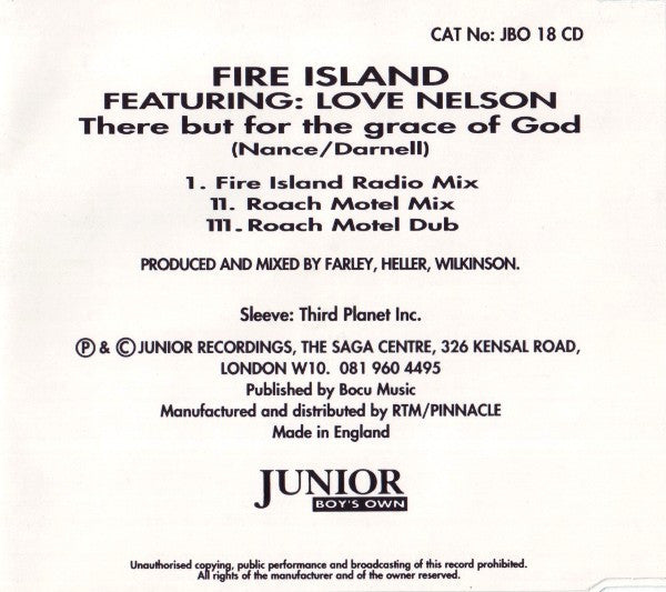 Fire Island Featuring: Love Nelson : There But For The Grace Of God (CD, Single)
