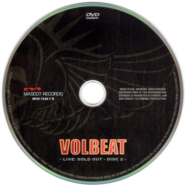 Volbeat : 8 Pm Tonight - Live 2007 - Sold Out (2xDVD-V, NTSC)