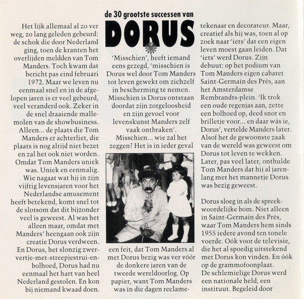 Dorus : De 30 Grootste Successen Van Dorus (2xCD, Comp)