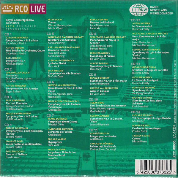 Concertgebouworkest : Live, The Radio Recordings 1980-1990 (14xCD + Box)