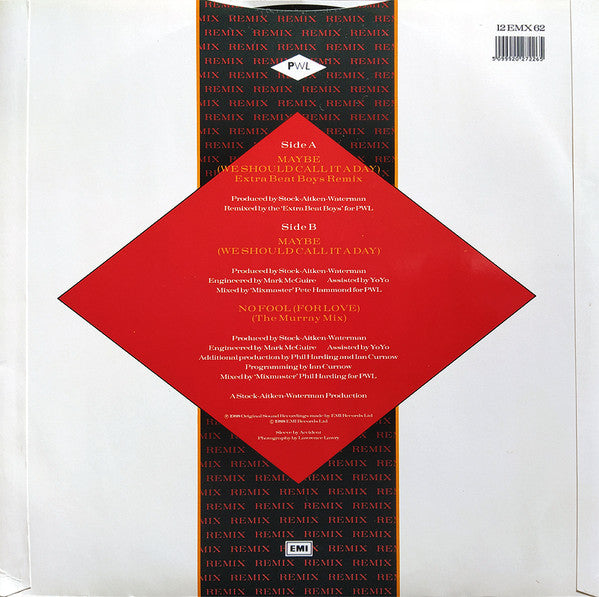Hazell Dean : Maybe (We Should Call It A Day) (Extra Beat Boys Remix) (12")