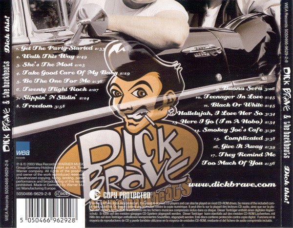 Dick Brave & The Backbeats : Dick This! (CD, Album, Copy Prot.)