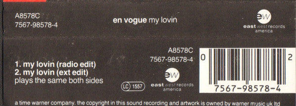 En Vogue : My Lovin (Cass, Single, Rec)