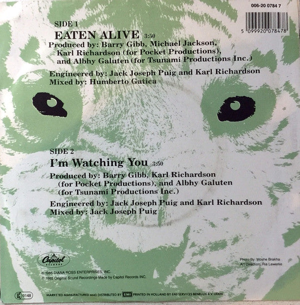 Diana Ross : Eaten Alive (7", Single)