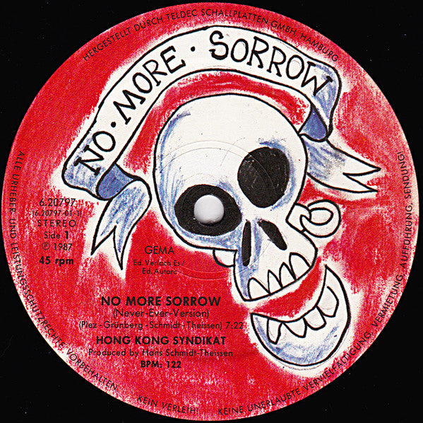 Hongkong Syndikat : No More Sorrow (12", Single)