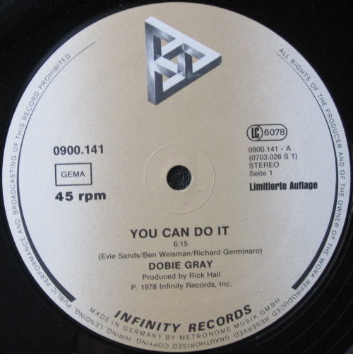 Dobie Gray : You Can Do It / Thank You For Tonight (12", Ltd)