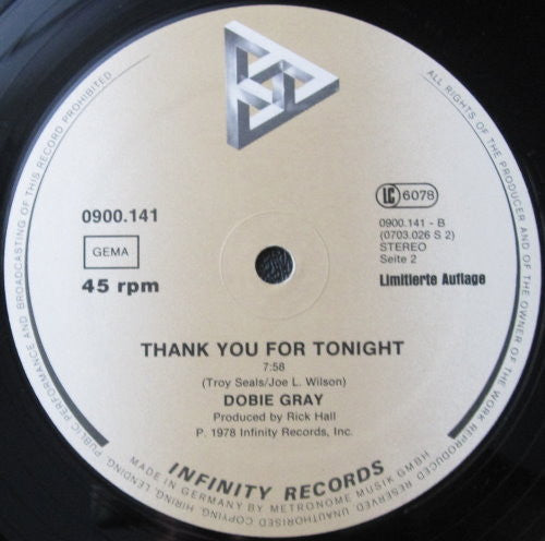 Dobie Gray : You Can Do It / Thank You For Tonight (12", Ltd)
