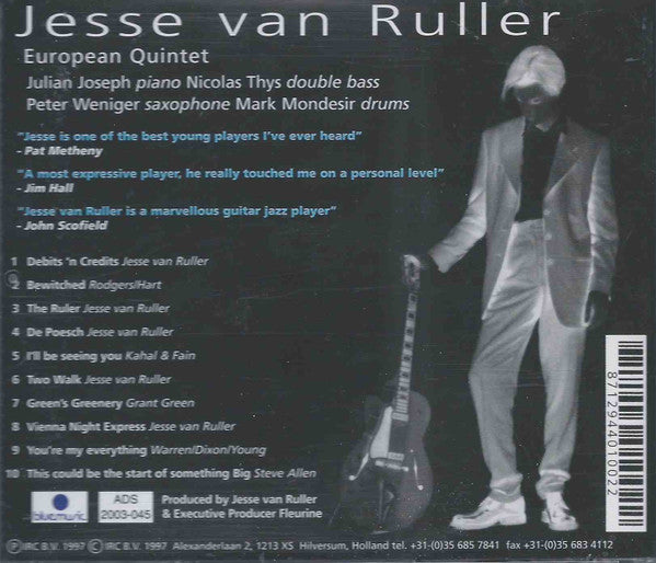 Jesse Van Ruller : European Quintet (CD, Album)