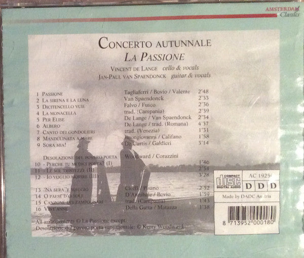 La Passione : Concerto Autunnale (CD, Album)