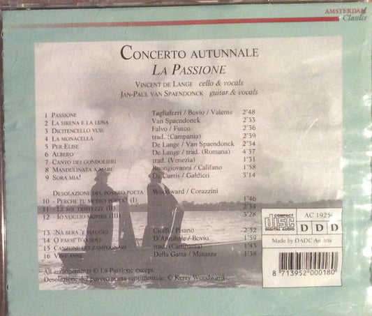 La Passione : Concerto Autunnale (CD, Album)