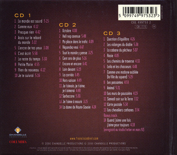Francis Cabrel : Double Tour (Électrique & Acoustique) (3xCD, Album)